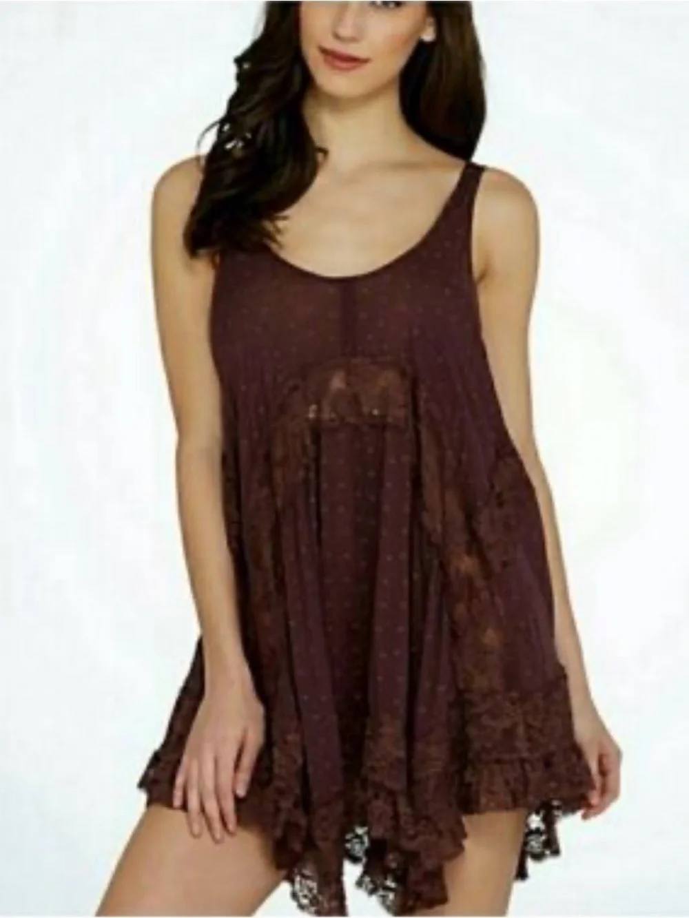 FREE PEOPLE Young And In Love Mini Slip Dress